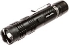Police Stun Gun Metal M12-650 Bv Rechargeable Led Flashlight Black