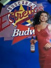 Bud 1992 Budweiser King Of Beers Poster 18    X 26    Buscando Estrellas Red Dress