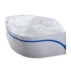 Pack Of 100 - Royal Classy Caps Blue Stripe Paper Chef Cook Hats Disposable