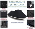 Black Seadoo Sea Doo Bombardier Pwc Gt gts Gtx gti Jet Ski Trailerable Cover