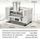8  Commercial Crepes Maker Machine Auto Melaleuca Skin Pancake Cake Maker 110v