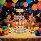 4 Tier Round Cupcake Stand  Cupcake Holder  4 Tier Cupcake Tray  Acrylic Cake