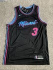 Nwt Nike Miami Heat Dwayne Wade Miami Vice Swingman Jersey Size 44 Small Black