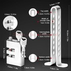 Stainless Steel Brake Pedal Lock Security Car Auto Clutch Lock Anti-theft W 3key