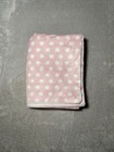 Rn 31526 Baby Blanket Pink White Polka Dot Reversible Stripe Soft Lovey 30 x40 