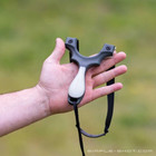 Simpleshot Scout X Slingshot Bundle With 2 Flat Bands  Target  Clay   Steel Ammo