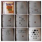 Us Mint And Used Stamp Collection In Album With Slipcase