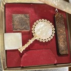 Vintage Sam Fink Purse Set Hand Mirror  Comb And Pill Box 