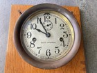 Antique Seth Thomas 1940s Us Navy Wwii Porthole Ships Clock Working 