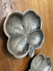 Lenox Sterling Silver Clover Shape Ring Dish Bon Bon Dish Salt Cellar Set Of Two