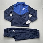 Nike Sportswear Boys Size 7 Tracksuit Jacket jogger Midnight Navy Warmup Swoosh