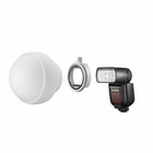 Godox Ml-cd15 Diffuser Dome Kit 3 Adapter Ring For Camera Flash Speedlite Light