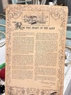 Trader Vic   s Tiki Bar Menu- 4 Pages 1955   Original Rare Vtg   Good Condition 