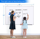 White Board Dry Erase 60x36  Maxtek Large Magnetic Whiteboard Wall Mounted