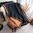 Women s Cashmere Feel Scarf  Soft Plain Winter Shawl  Elegant Wrap  Warm Luxury