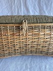 Vintage Woven Wicker Sewing Basket