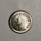 Australian Silver Sixpence 1951 Variety Type   High Rim   Scarce