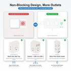 Outlet Extender Wall Tap Surge Protector 5 6 9 Outlet Multi Plug Adapter Pujimax