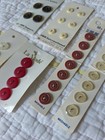 Destash  Lot Of Vintage Buttons New On Cards 6 Full Cards