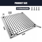 Bzbmgmo 8x8x1 2  Mic 6 Aluminum Fixture   Sacrificial Plate  Mini Pallet  1 4-20