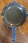 Vintage Le Creuset 23 Small Cast Iron Skillet Frying Pan Blue Made In France