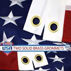 3x5ft American Flag Sewn Stripes Embroidered Stars Brass Grommet Garden July 4th