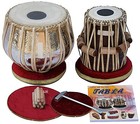 Tabla Drum Set  Concert Quality  2 5 Kg Chromed Copper Bayan  Sheesham Tabla