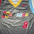 Nike Hoop Shop Girls Basketball Jersey  8 Gray Pink Blue Y2k Sleeveless Small