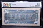 1864  50 Confederate States Of America T-66 Pmg 63 Choice Uncirculated