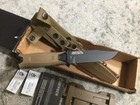 Gerber Strongarm Fixed Blade Fine Edge Knife Modular Molle Sheath - Coyote Brown