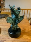 Beautiful Sea Lion Figurine Engraved By Donjo 2000 Sculpture On Coral Sea