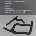 Qfish 2pcs Heater Hose Tee Supply-return Compatible Dodge Journey 2 4 Vvt