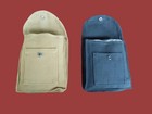 Canvas Utility Pouch 2 Pocket Snap Closure Belt Loop Camping Gear Hunting Shells