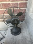 Antique Ge Brass 4 Blade 2 Speed Metal Fan - Usa General Electric Vtg Working
