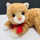 Ty Classic Al E Kat 13  Orange Tabby Plush Cat Red Bow Stuffed Animal 1995