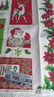 Vintage Linen Christmas Tree Holiday Tea Towel Mcm Parisian Prints Nos