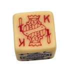 Vintage Complete Set Of 5 Bakelite Poker Dice Ivory 5 8 