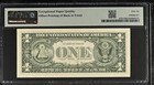 1977a  1 Pmg 66epq Federal Reserve Note Offset Printing Error Fr 1910f