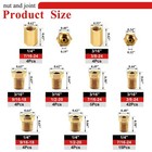 Tnisesm 102pcs 3 16    1 4  Brake Line Fittings Assortment 102pcs-3 16    1 4   