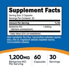 Nutricost Berberine Hcl 600mg  60 Capsules - Gluten Free  Vegetarian   Non-gmo