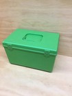 Vintage Wilson Wil-hold Sewing Box In Bright Green W  2 Trays Free Shipping 