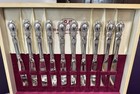 1847 Rogers Bros  Vintage 1953 Silver Plate Heritage 85-pc Flatware Set For 12