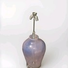 Pair Of Vintage Purple Murano Glass And Lucite Table Lamps Mid Century Modern