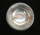 Wallace Sterling Silver Bowl With Floral Rope Trim  5 5 8 In  Dia  78 9 Grams