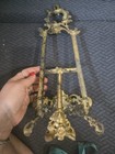 Vintage Solid Brass Easel Ornate French Rococo Display