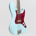 Fender Gold Foil Jazz Bass 4 String Electric Bass Guitar 2022 - Sonic Blue