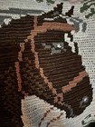 Vintage Crotcheted Horse Couch Doily wall Hanging
