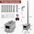 Slsy Xxl Wood Stove  Hot Tent Stove Camping  Stainless Steel Wood Burning Stove