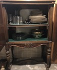 Antique Radio Cabinet Walnut 1930   s Era