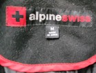 Alpine Swiss Pea Coat Wool Double Breasted Trench Jacket Winter Size M Unisex